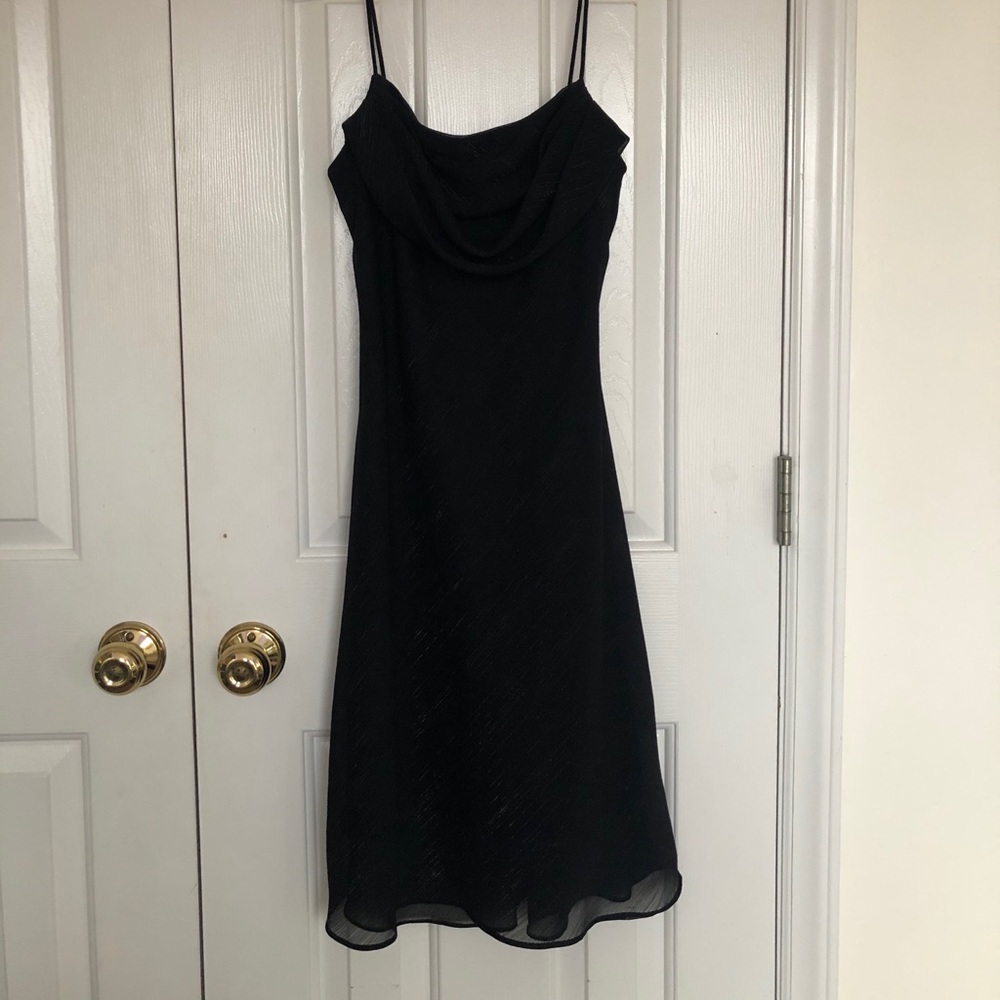 Black spaghetti strap dress